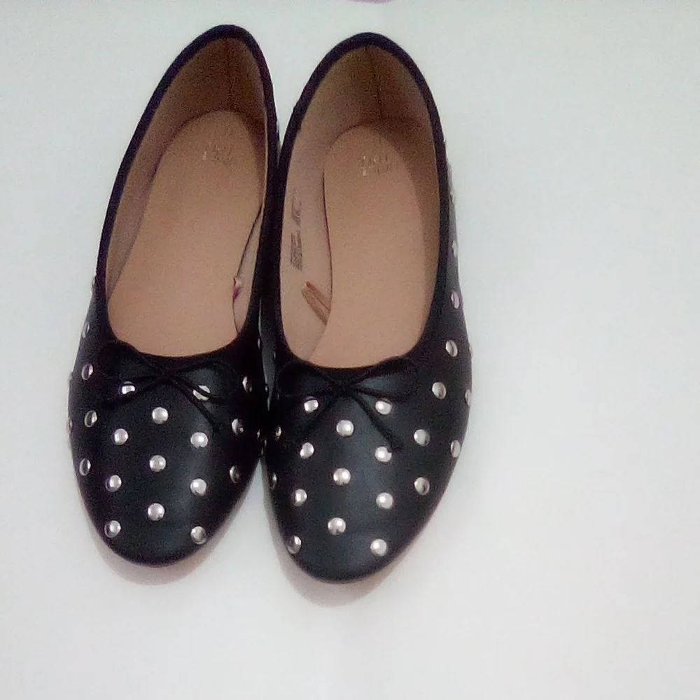 Time and Tru Women's Studded Ballet Flats Size 11 Slip On Comfort - Picture 5 of 10